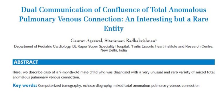 Dual Communication of Confluence of Total Anomalous Pulmonary Venous Connection