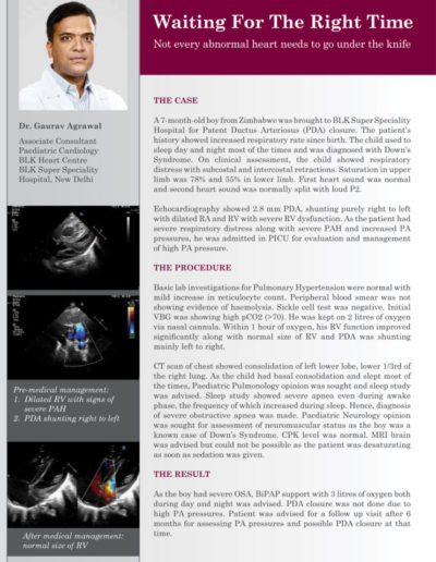 Waiting For The Right Time - newborn cardiac case article